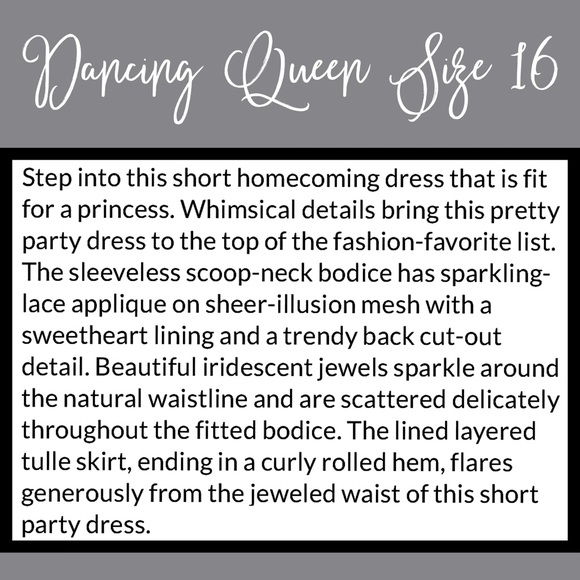 *HP Semi Formal Short Lace Beaded TULLE NWT PROM - Picture 6 of 8